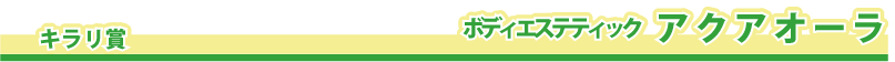 �L�����܁@�@�{�f�B�G�X�e�e�B�b�N�@�A�N�A�I�[��